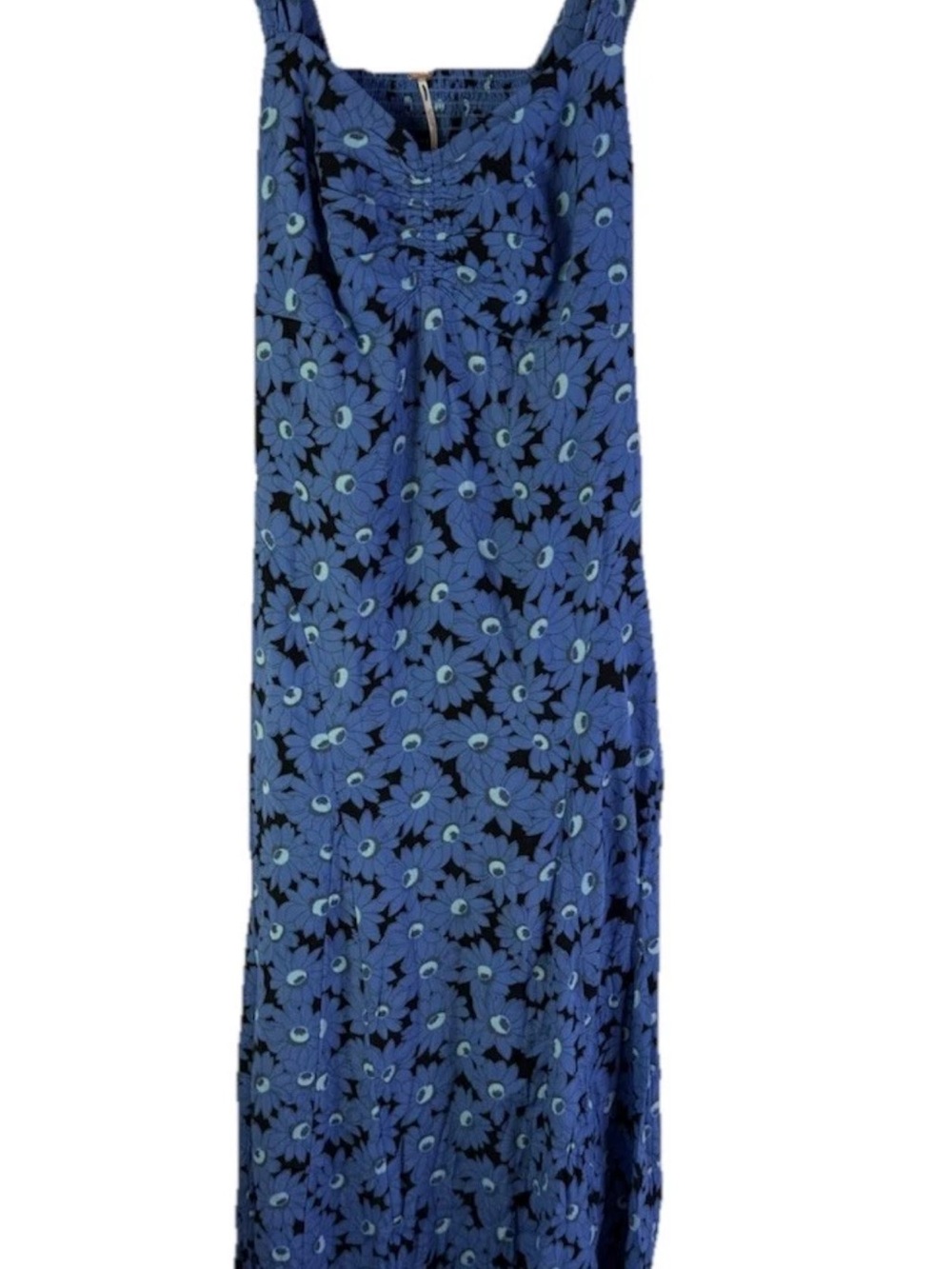 Sandro Blue Floral Print Dress